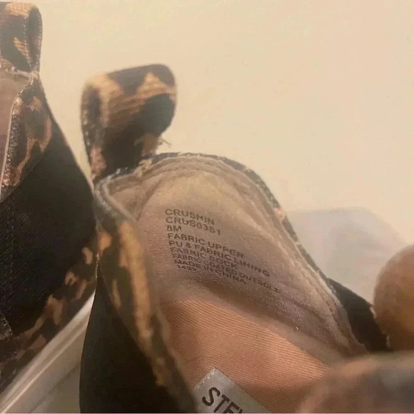 Steve Madden Crushin Leopard Slip On Wedge Sneakers Size 8 - Picture 8 of 10